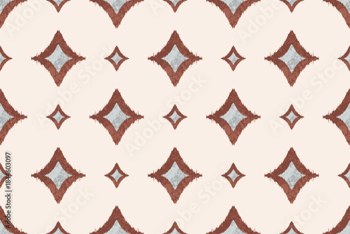 ikat Abstract Ethnic art. Seamless pattern in tribal, folk embroidery, and Mexican style. Aztec geometric art ornament print.Design for carpet, cover.wallpaper, wrapping, fabric, clothing	