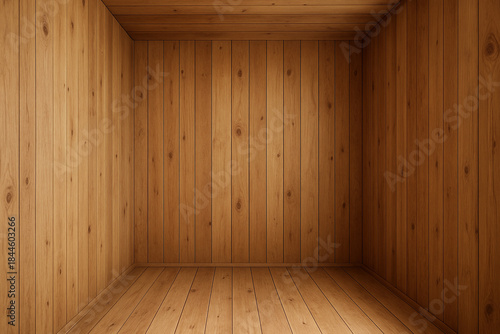 wooden empty room 