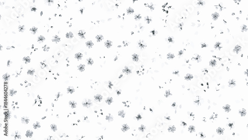 Minimalist Abstract Black Speckled Pattern on Clean White Background