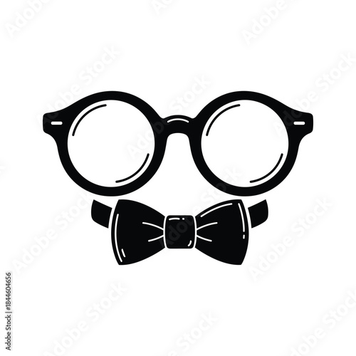 Fashionable eyewear with bow tie