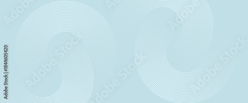 Modern abstract background. Glossy white gradient circle lines. Minimal geometric pattern. Simple graphic elements. Futuristic concept. Suitable for cover, poster, banner, brochure, eps10.