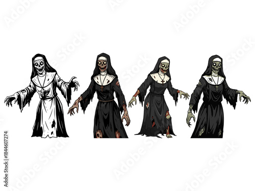 Walking Dead Zombie Nun