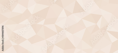 Minimal light beige polygon abstract geometric background texture