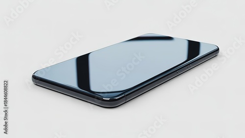 Modern Smartphone Mockup with Blank Screen Isolated on White Background. made with generative Ai