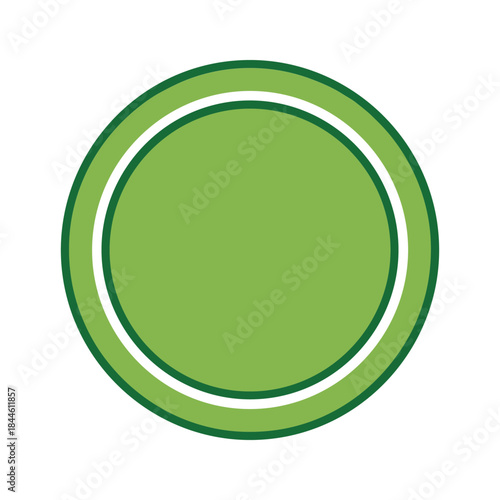 Simple green circle icon on white background