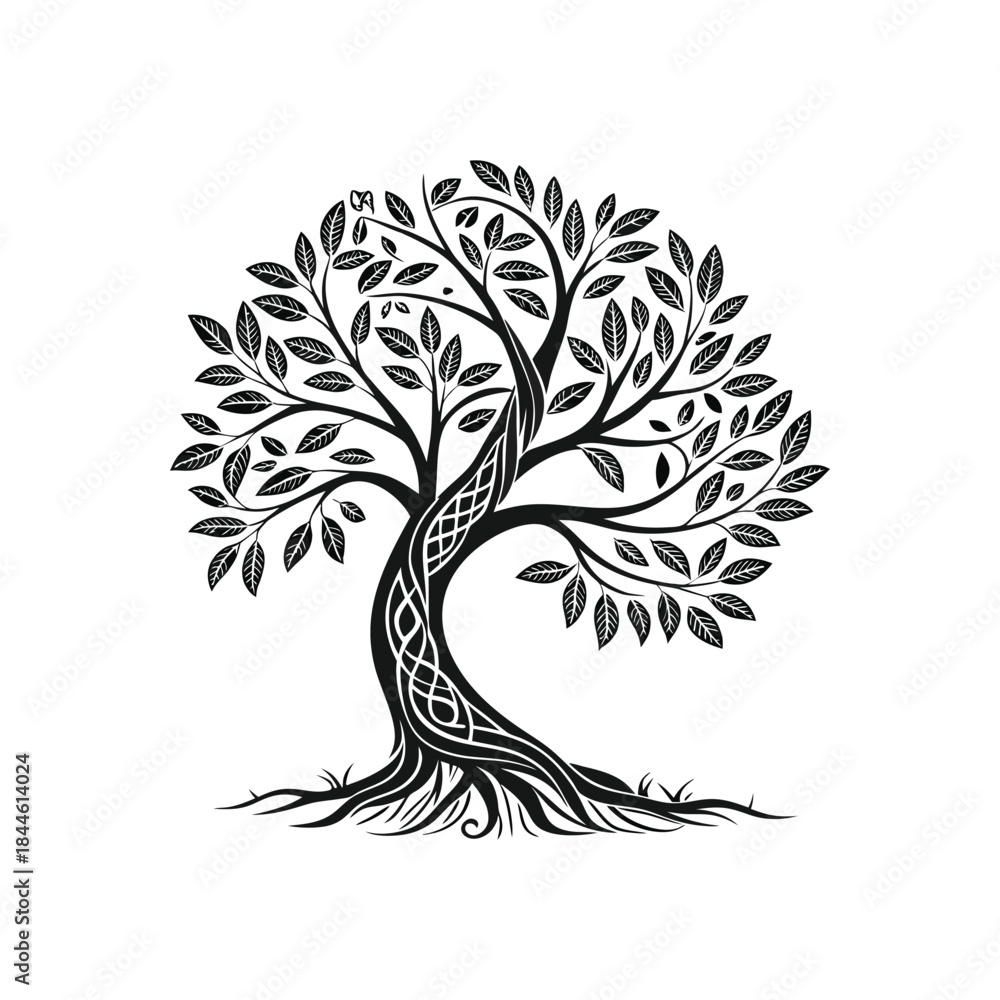 Obraz premium vector tree silhouette