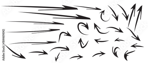 Black and white abstract explosion background with flying bird silhouettes illustration