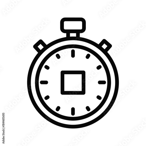 Simple stopwatch icon