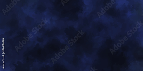 Abstract blue smoke texture resembling a dark night storm cloud in a mysterious space backdrop