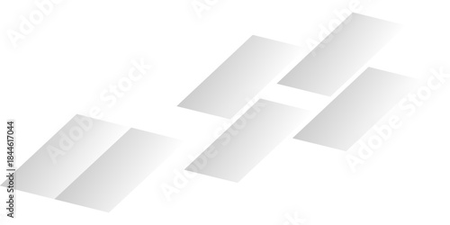 Blank roll of paper isolated on white background concept vector illustration with shadow design and square frame template