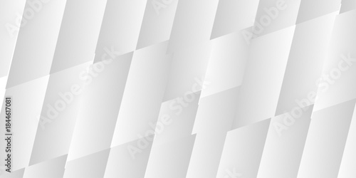 Abstract geometric texture background with seamless light grey square pattern for paper wallpaper design or 3D vector illustration concept