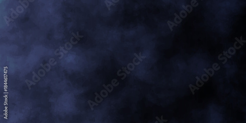 Dark smoke cloud texture on black background creates a mysterious night mist motion like a storm explosion in space