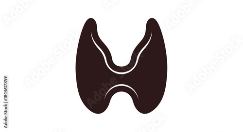 An illustration depicting a human thyroid gland a vital endocrine organ
