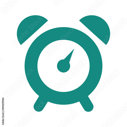 Simple alarm clock icon