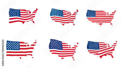 american flag icons