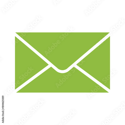 Green envelope icon representing email or message