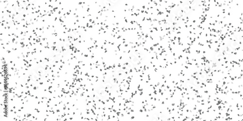 Abstract Mosaic Pattern of Scattered Grey and White Irregular Shapes on a Clean White Background for Graphic Design and Texture Applications