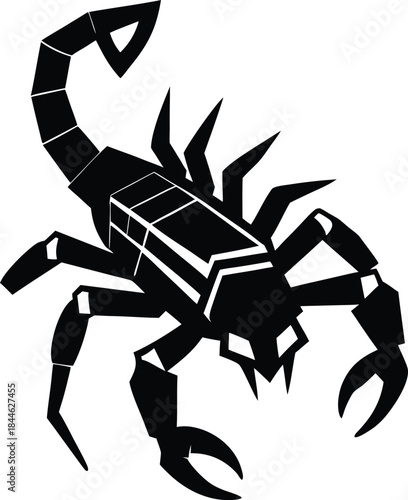Geometric Scorpion Silhouette

