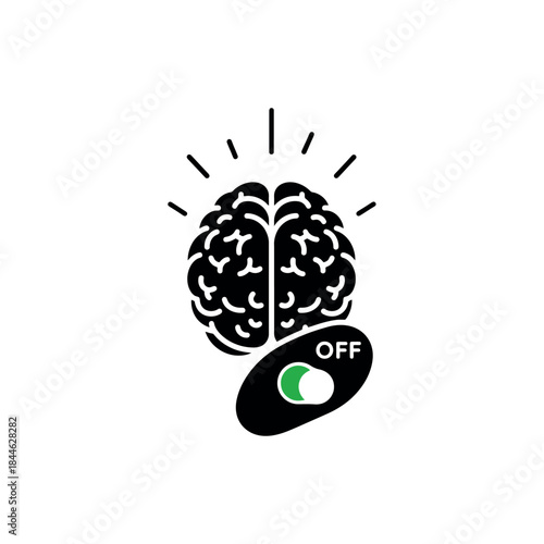 Mind Control Switch Brain Vector