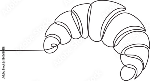 Minimalist black and white line of a stylized spiral shell