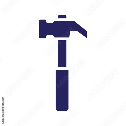 Hammer icon on white background