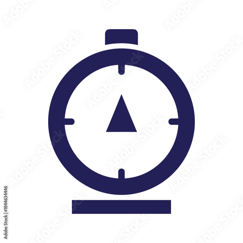 Simple stopwatch icon with triangle pointer