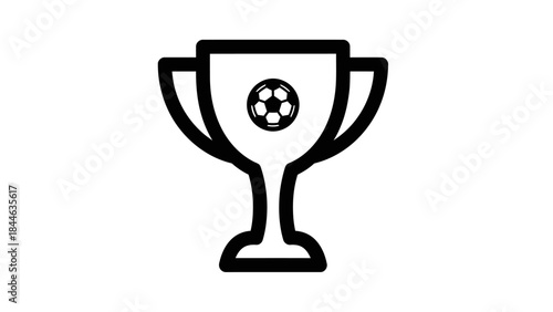 A shiny silver trophy cup and wine glass isolated on white background represent a champion achievement and first place victory award for a sports competition success