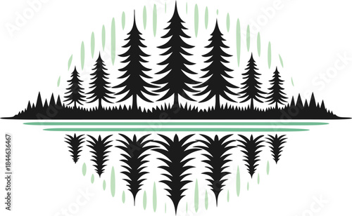 Northern Lights Over Arctic Night Sky. Aurora Borealis in Colorful Night Sky. Magical Northern Lights Landscape Scene. Polar Sky with Vibrant Northern Lights. Aurora Borealis Natural Light Phenomenon