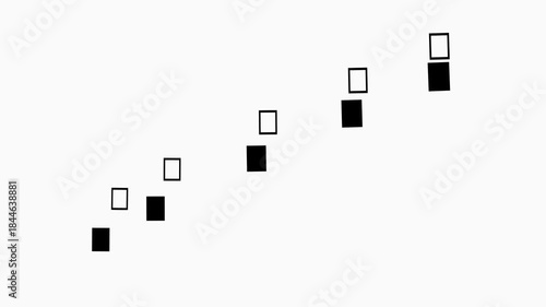 Seamless Animation Of Black Geometric Shapes 