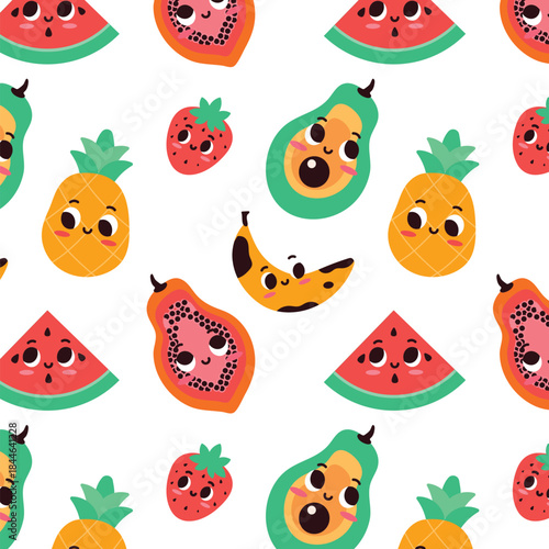 Hand painted raw food clip art vector