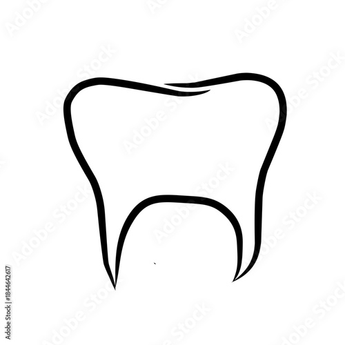 vector illustration of a tooth