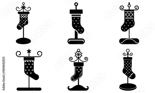 Collection of decorative stocking holders