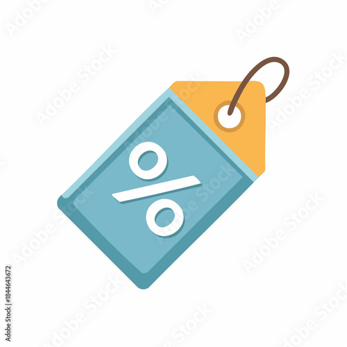 Percent Symbol Tag Icon representing discount and sale promotions on a white background