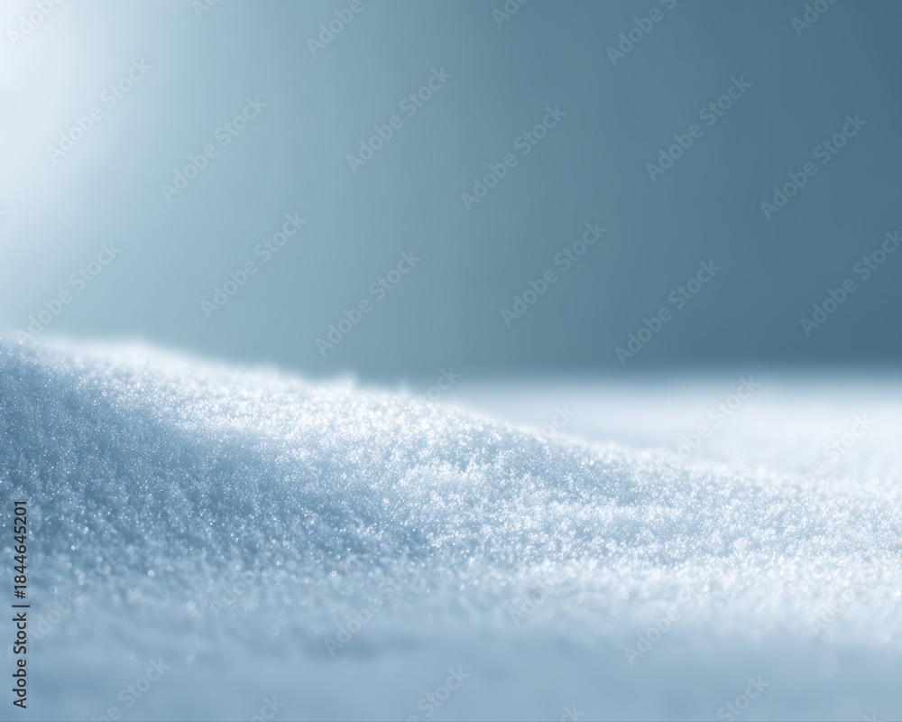 Obraz premium minimal winter background with snow texture, soft blue gradient, calm mood, copy space, modern corporate design