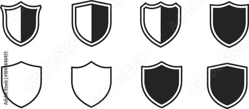 Shield Icon Designs set.
