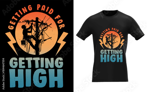 Lineman For Art Men Electrician Engineer Electric Lineman