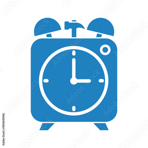Alarm clock icon with bells on top