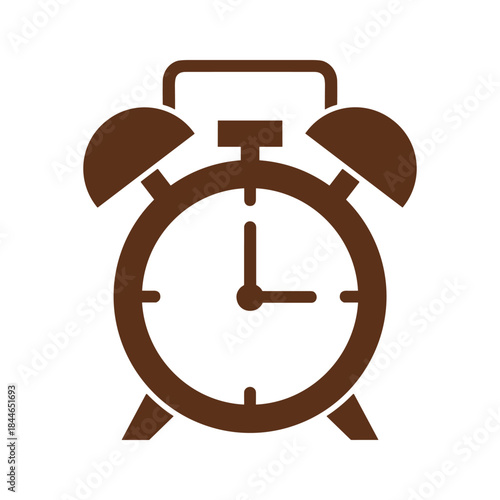 Alarm clock icon illustration