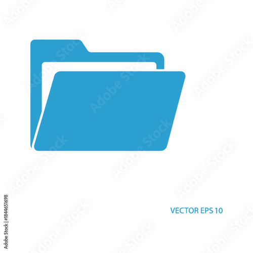 Blue folder icon representing file organization