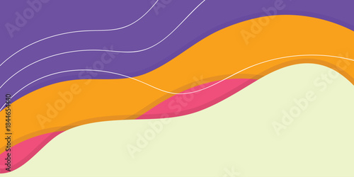 Fluid colorful wave shapes background. Waves color banner. Presentation and business template