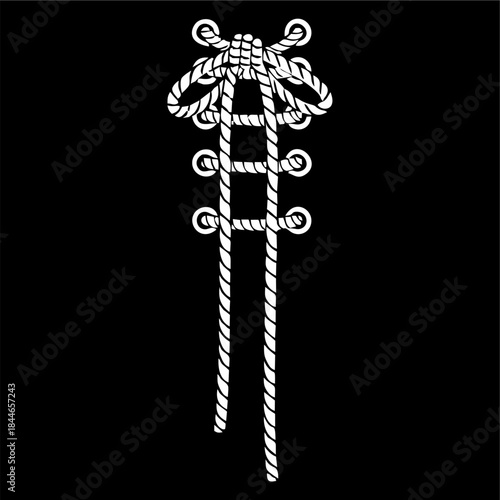 Front strap illustration design, suitable for logos and design elements