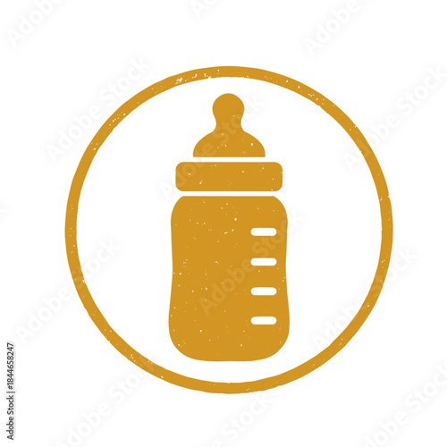 baby bottle icon logo seal vector on white background
Vector stamp icon