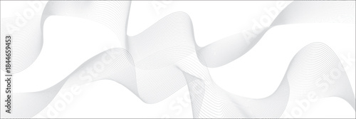 White gradient background with waves. EPS10