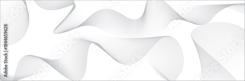 White gradient background with waves. EPS10