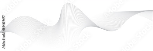 White gradient background with waves. EPS10