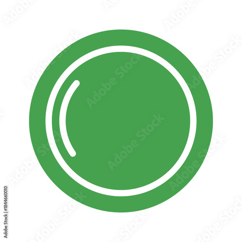 Simple green circle icon