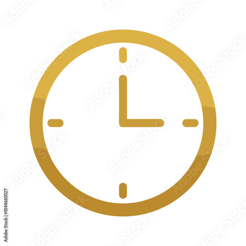 Simple clock icon showing time
