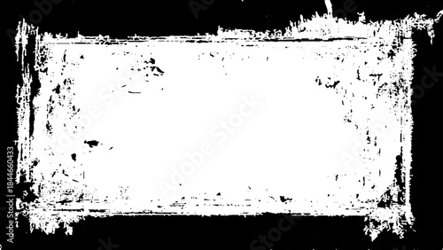 Wallpaper Mural Worn frame on white background. Grunge template. Rough concrete wall texture. Overlay pattern. Torontodigital.ca