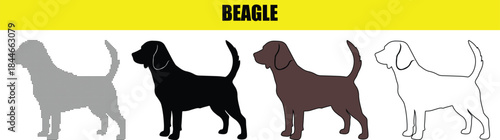 Diverse Stylized Representations of the Beloved Beagle Dog Breed