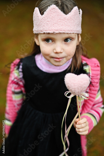 Kid girl in crown